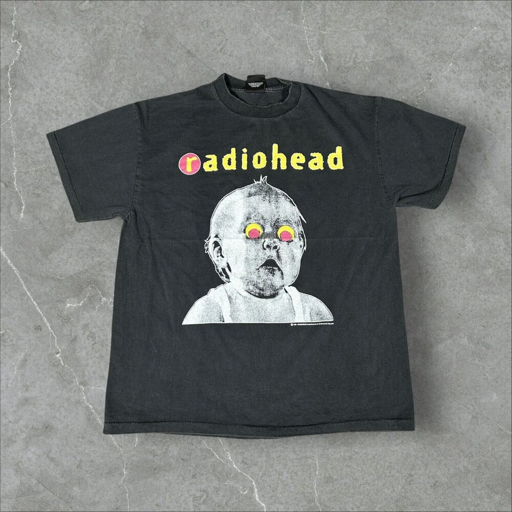 Vintage Radiohead Pablo Honey Tour Band Size Large Single Stitch Reprint T-Shirt